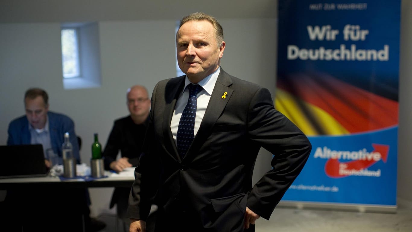 Georg Pazderski auf einem Landesparteitag der Berliner AfD in Berlin-Spandau (Archivbild): Der Landesvorsitzende tritt bei der nächsten Vorstandswahl nicht mehr an.