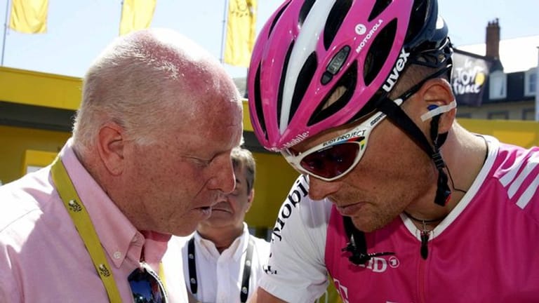 Gefallener Radstar und sein Mentor: Jan Ullrich und Rudy Pevenage.