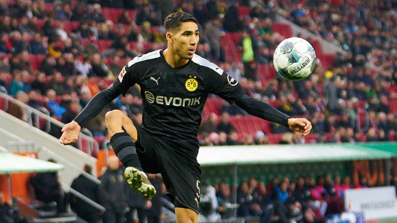 Auch er zeigte gegen den FC Augsburg kein gutes Defensivverhalten: Achraf Hakimi.