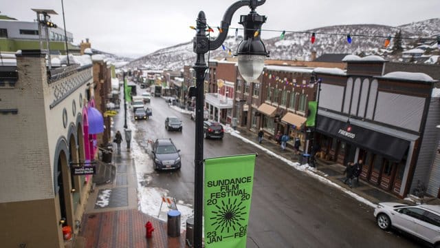 Die Hauptstraße von Park City am Eröffnungstag des Sundance Film Festival.