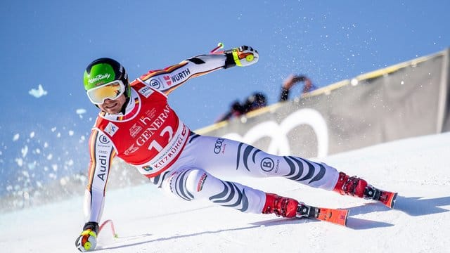 Thomas Dreßen fuhr beim Super-G in Kitzbühel nur auf Rang 17. Thomas Dreßen fuhr beim Super-G in Kitzbühel nur auf Rang 17.