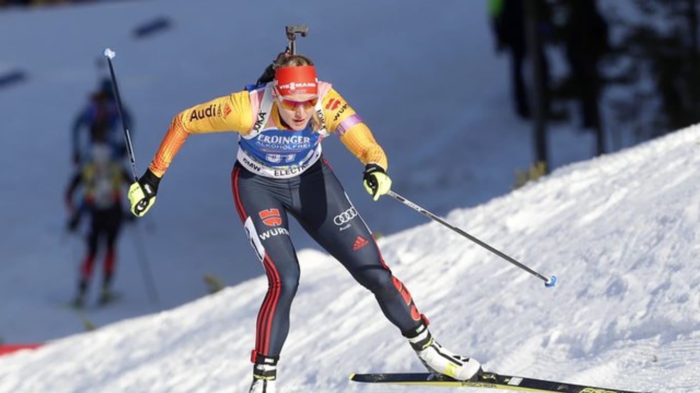 Denise Herrmann siegte in Pokljuka.