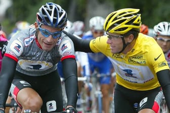 Früher Teamkollegen, heute Geschäftspartner: Lance Armstrong (r) und George Hincapie.