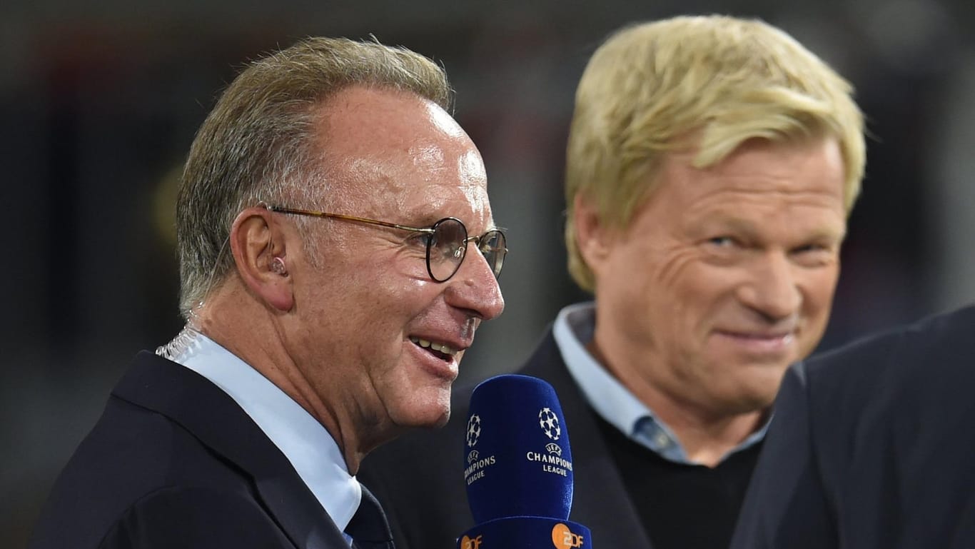 Karl-Heinz Rummenigge und Oliver Kahn: Der FCB-Vorstandschef lobt seinen designierten Nachfolger.