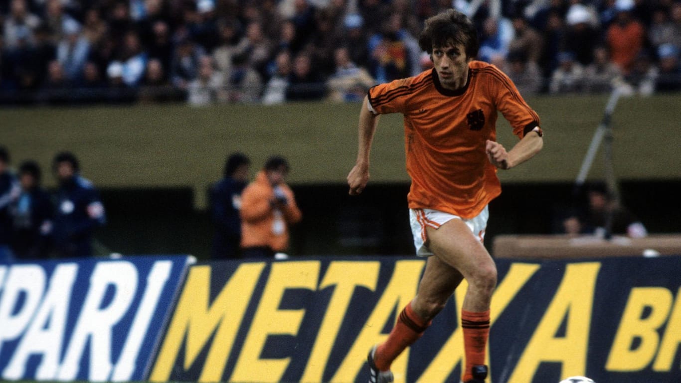 Rob Rensenbrink: Im WM Finale 1978 für die Niederlande.