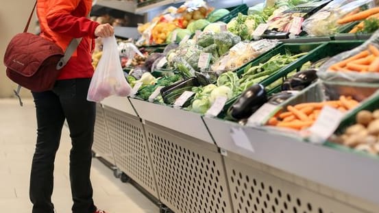 Lebensmittel im Supermarkt
