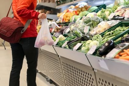 Lebensmittel im Supermarkt