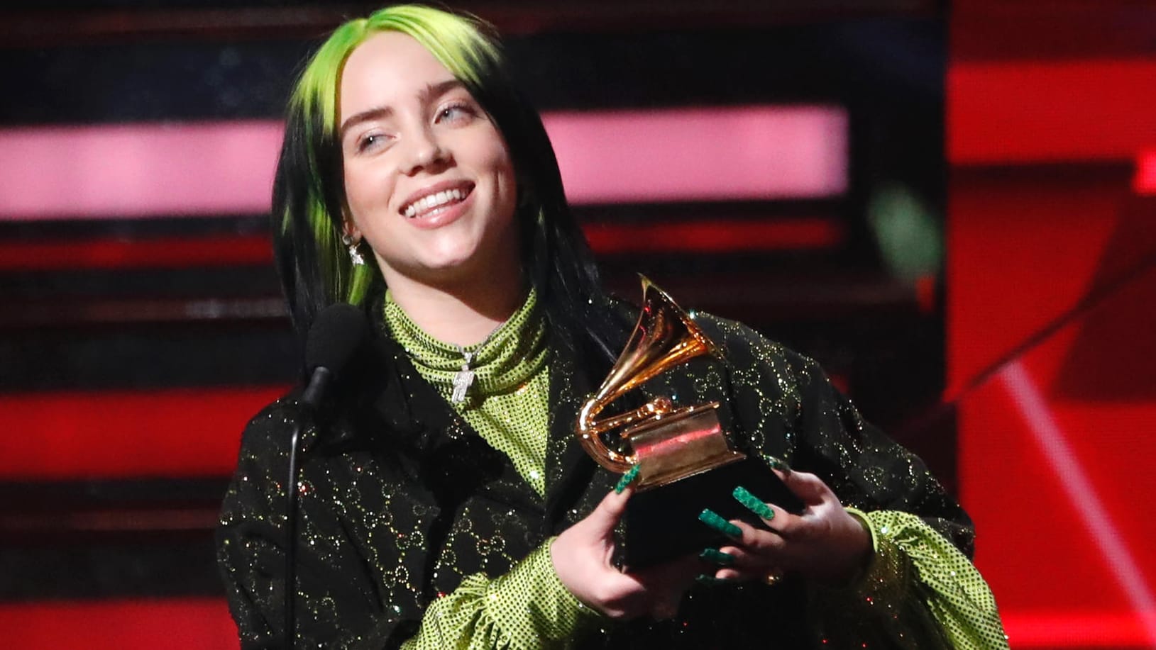 Billie Eilish: Die Sängerin war Abräumerin des Abends.