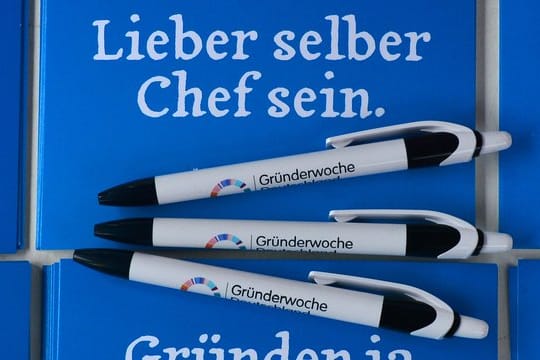 Werbematerial für Gründer.
