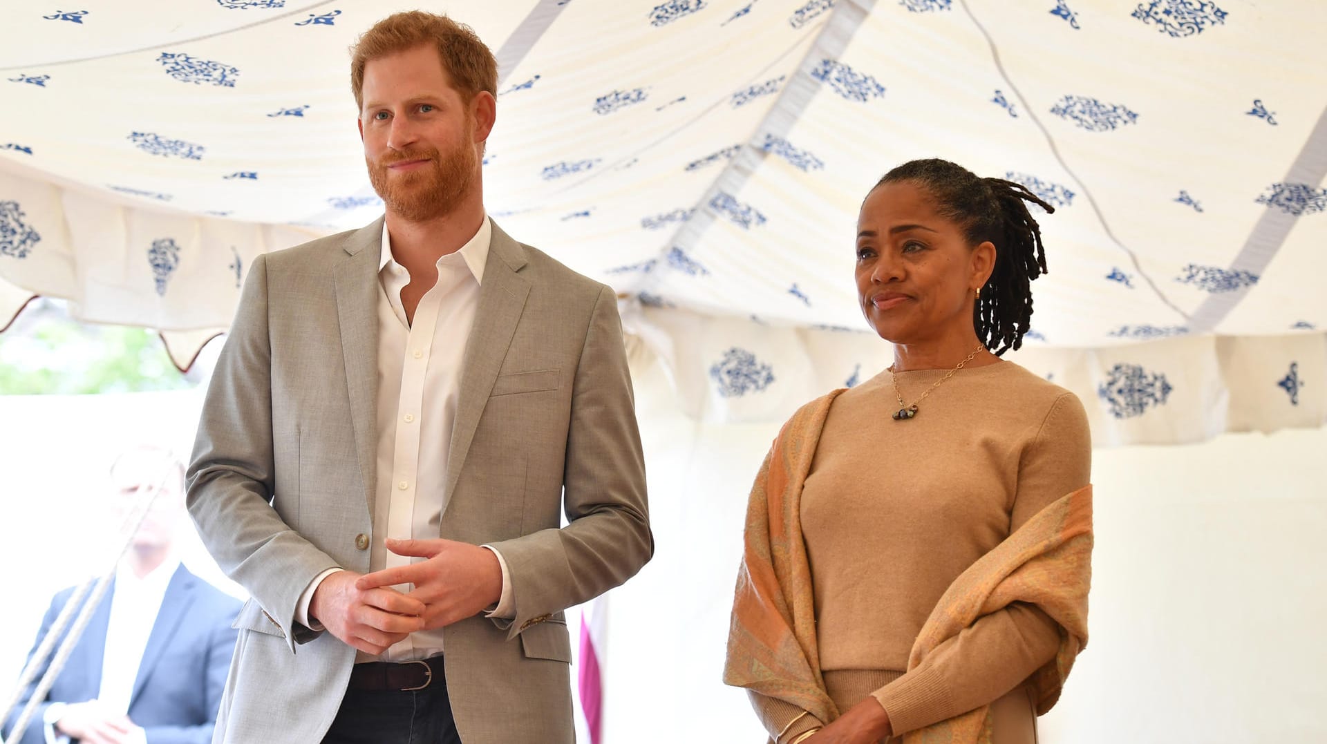 Prinz Harry mit Schwiegermutter Doria Ragland.