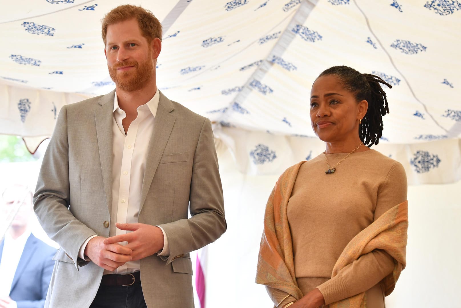 Prinz Harry mit Schwiegermutter Doria Ragland.