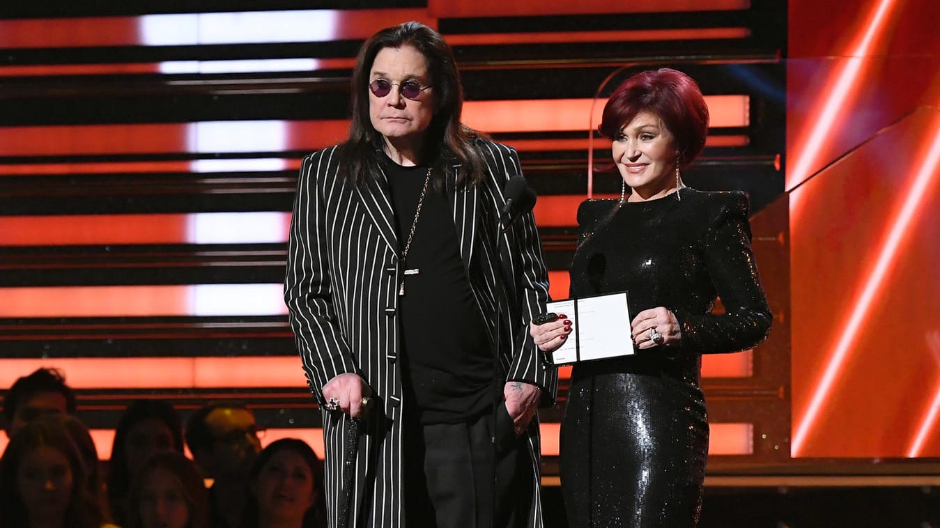 Ozzy Osbourne: Der Musiker und seine Frau Sharon waren bei den Grammys.