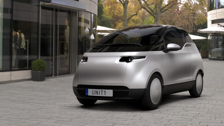 Uniti One: Das erste Auto des Start-ups wird ein Dreisitzer. Der Fahrer sitzt vorn in der Mitte – dort ist der sicherste Platz in einem Auto.