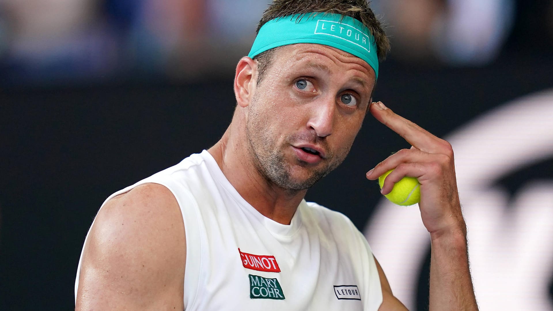 Tennys Sandgren: Der US-Amerikaner vergab im Viertelfinale sieben Matchbälle.