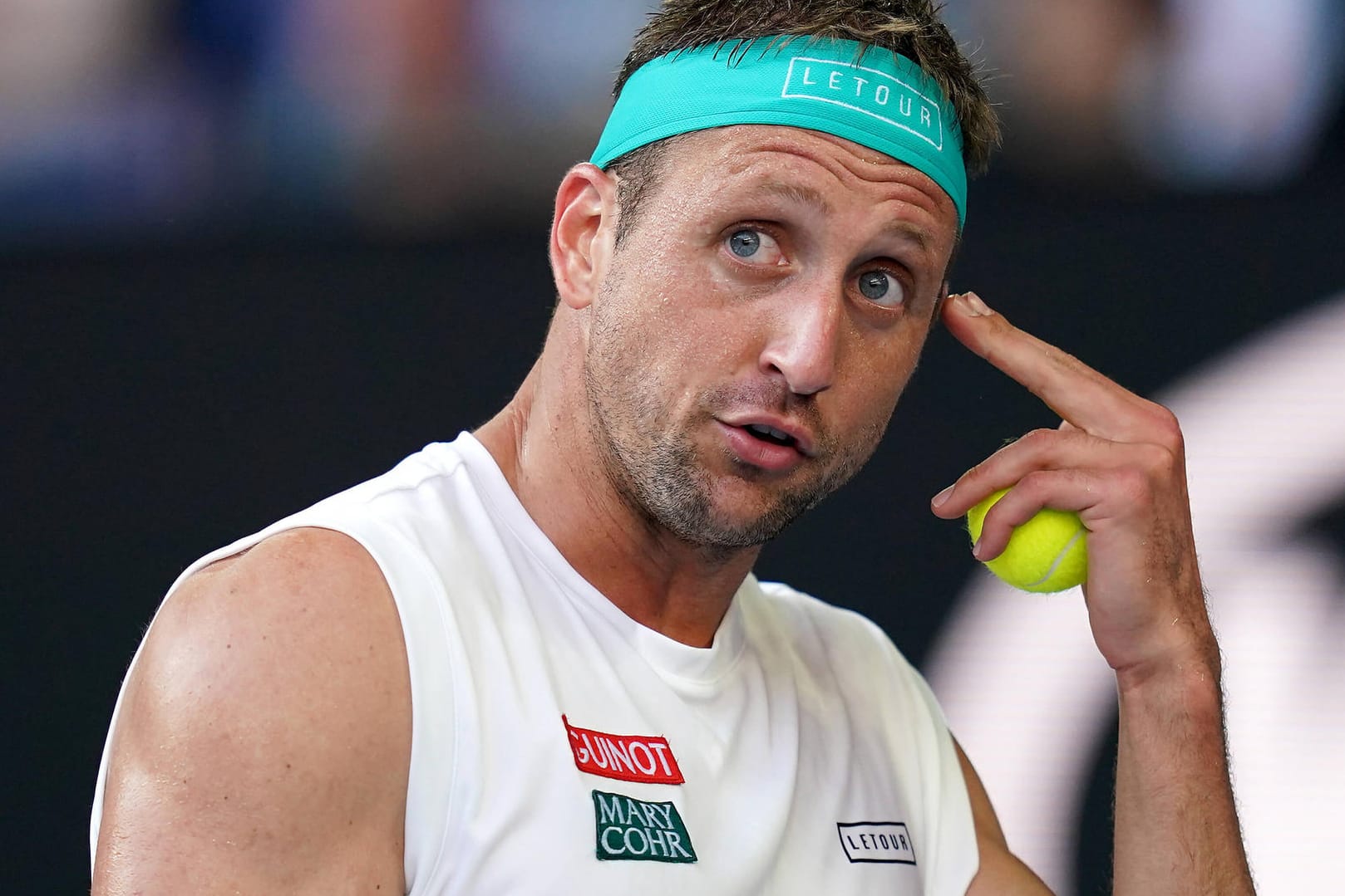 Tennys Sandgren: Der US-Amerikaner vergab im Viertelfinale sieben Matchbälle.