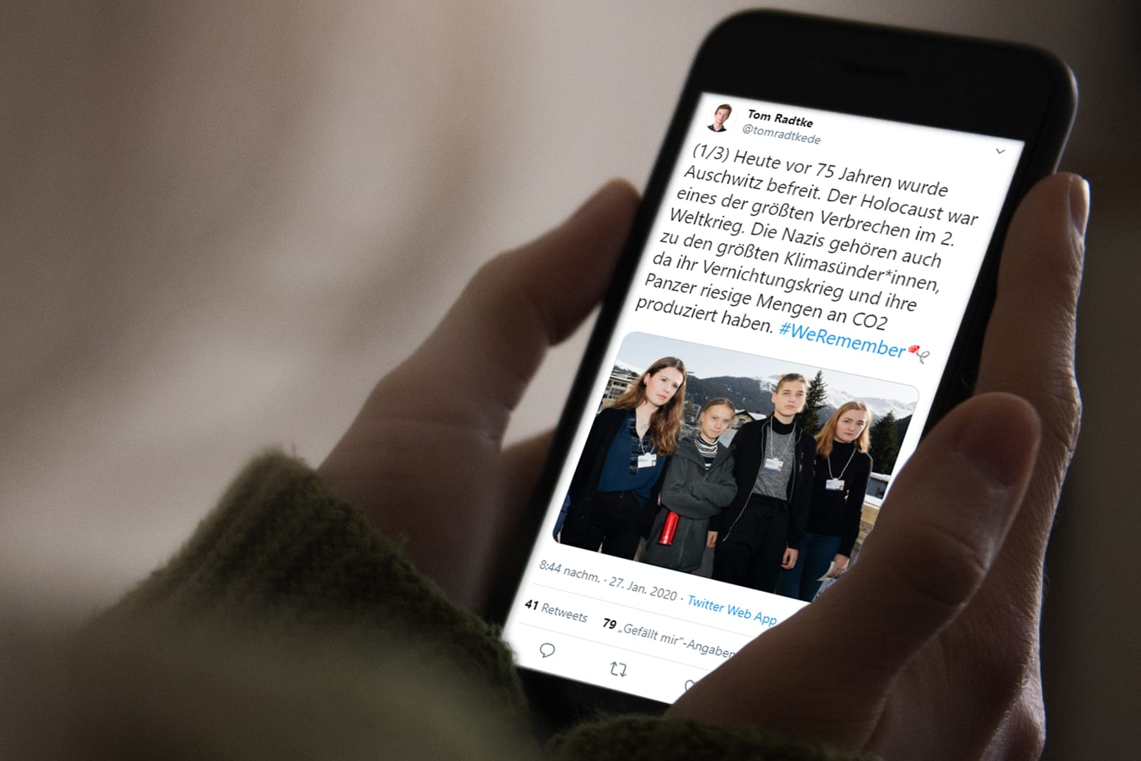 Verbreitung in Sozialen Netzwerken: Der 18-Jährige hat mit seinen Aussagen eine Diskussion angefacht.