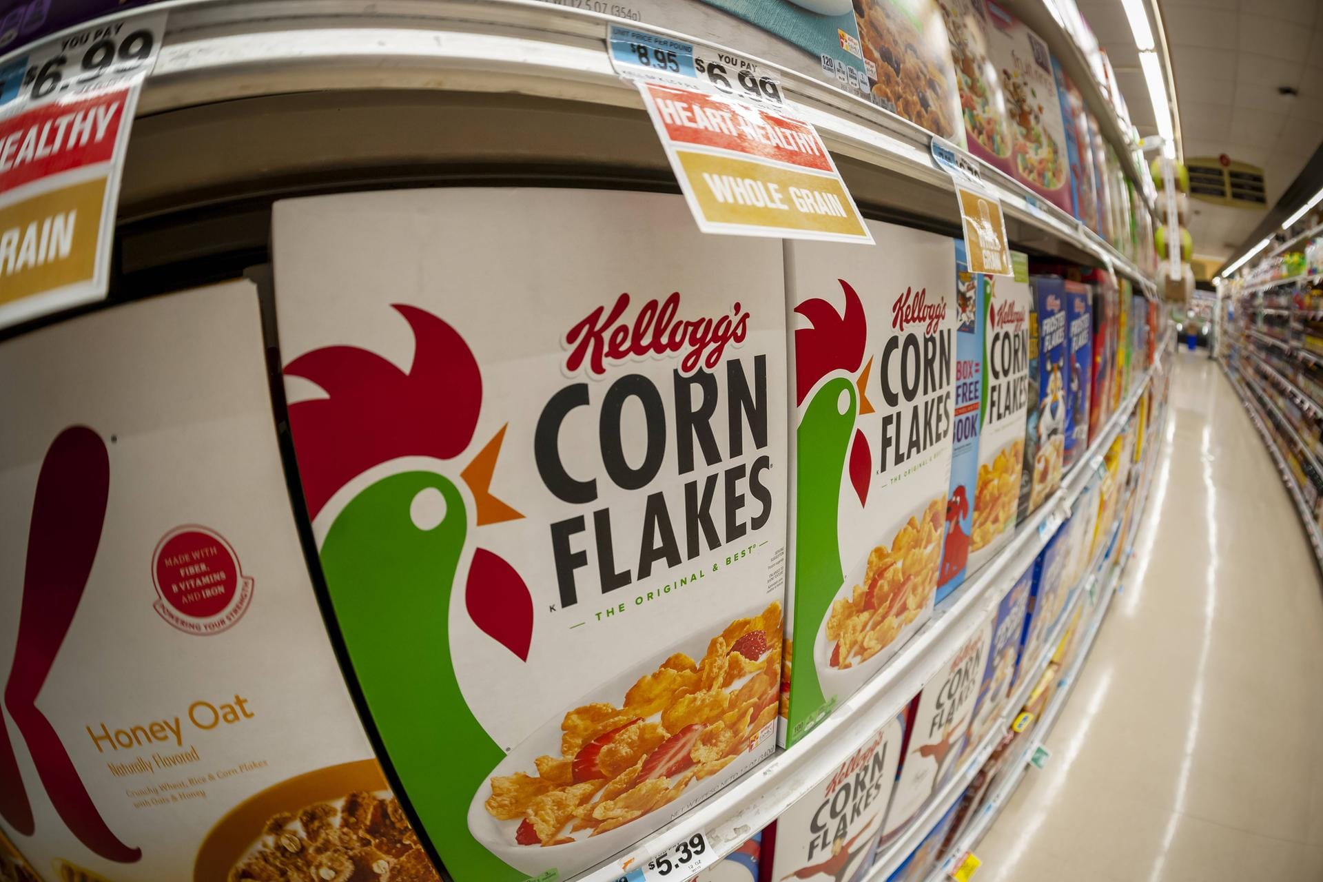 Kellogg's Cornflakes: Die Kellogg Company ist eines der weltweit größten Unternehmen für Getreideprodukte, speziell Frühstücksflocken.