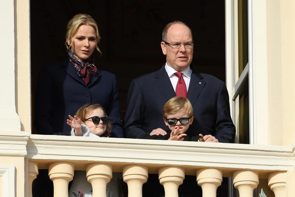 Die Royals aus Monaco: Fürstin Charlène, Prinzessin Gabriella, Fürst Albert und Prinz Jacques.