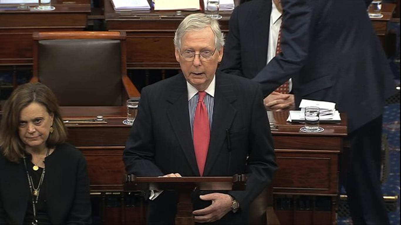 Laut Mitch McConnell gibt es im Senat momentan keine ausreichende Mehrheit, das Ansinnen der Demokraten zu blockieren.
