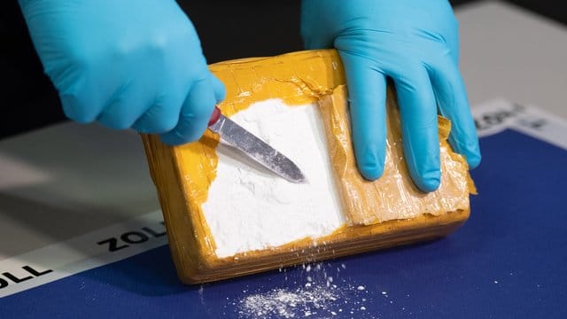 Kokain wird aus den Blättern des Kokastrauches gewonnen und chemisch zu einem weißen, kristallinen Pulver aufbereitet. Kokain wird aus den Blättern des Kokastrauches gewonnen und chemisch zu einem weißen, kristallinen Pulver aufbereitet.