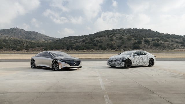 E-Autos: Mercedes arbeitet an einer Serienversion der elektrischen Limousinenstudie EQS. E-Autos: Mercedes arbeitet an einer Serienversion der elektrischen Limousinenstudie EQS.
