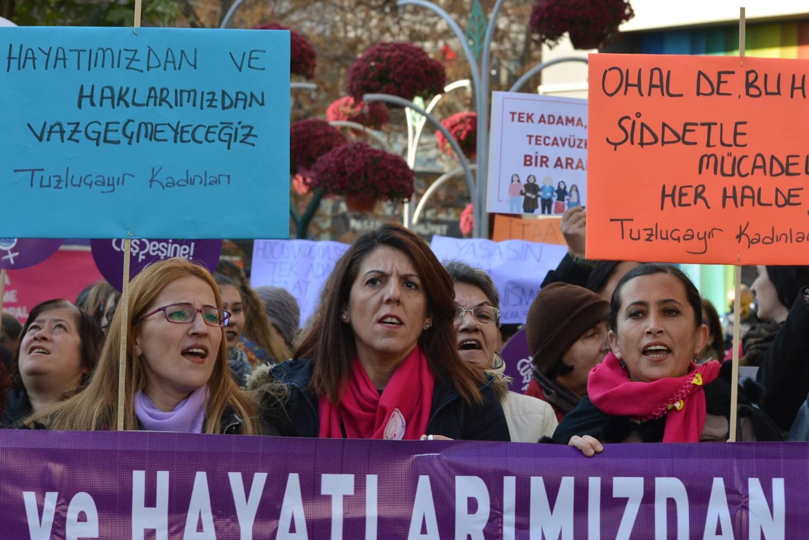 Für mehr Rechte: Frauen sind schon 2017 in Ankara auf die Straße gegangen, um zu demonstrieren. (Symbolbild)