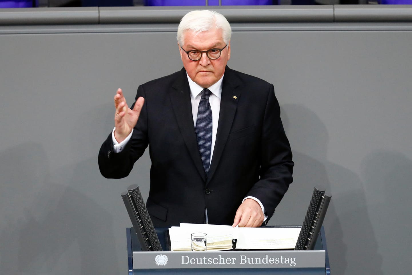 Bundespräsident Frank-Walter Steinmeier: Hier spricht er im Bundestag anlässlich des Auschwitz-Gedenkens.