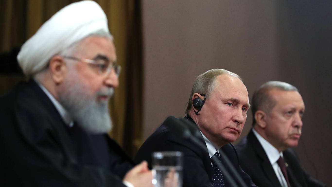 Die Präsidenten des Iran, Russlands und der Türkei in Sochi vor einem Jahr: Laut Erdogan ist der Astana-Prozess eingeschlafen.