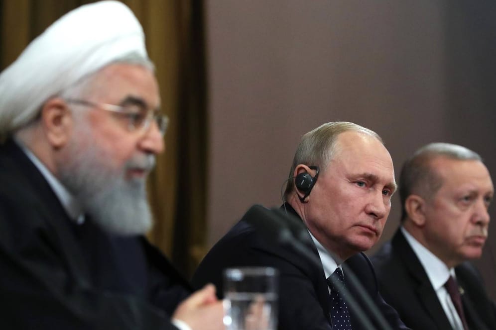 Die Präsidenten des Iran, Russlands und der Türkei in Sochi vor einem Jahr: Laut Erdogan ist der Astana-Prozess eingeschlafen.
