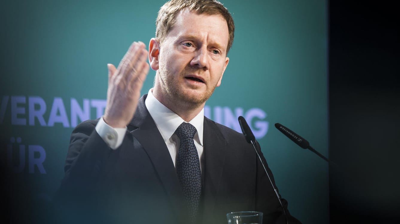 Michael Kretschmer, Ministerpräsident von Sachsen (CDU): Sachsen sei trotz Problemen "ein anständiges Land". Michael Kretschmer, Ministerpräsident von Sachsen (CDU): Sachsen sei trotz Problemen "ein anständiges Land".