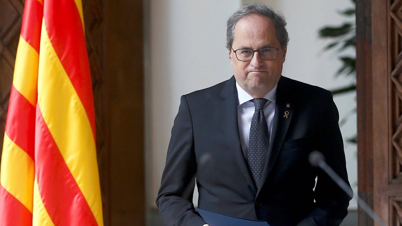 Quim Torra, der Präsident der Regionalregierung in Katalonien: Der Politiker steht für einen separatistischen Kurs.
