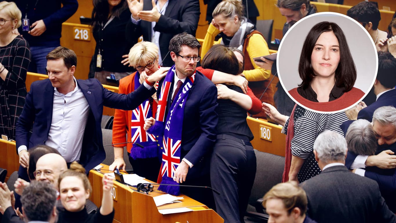 Vor der Abstimmung über das Austrittsabkommen mit Großbritannien flossen Tränen im EU-Parlament – alles eine große Show, berichtet Madeleine Janssen aus Brüssel.