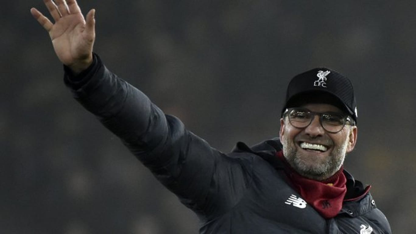 Trainer Jürgen Klopp holte mit dem FC Liverpool erneut einen Sieg.