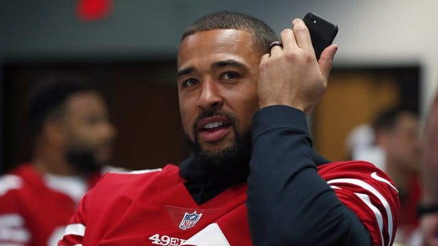 Steht in der NFL bei den San Francisco 49ers unter Vertrag: Mark Nzeocha. Steht in der NFL bei den San Francisco 49ers unter Vertrag: Mark Nzeocha.