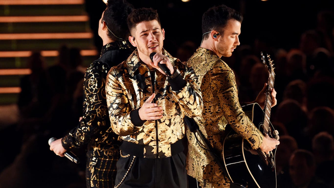 Nick Jonas und die Jonas Brothers bei den Grammys 2020.