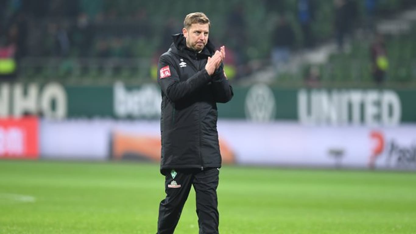 Trainer Florian Kohfeldt steckt mit Werder Bremen im Abstiegskampf.