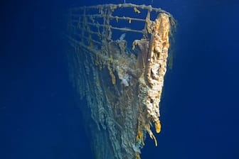 Der Bug der Titanic: Die Aufnahme stammt von der Tauchmission im Sommer.