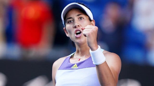 Steht zum ersten Mal im Finale der Australian Open: Garbiñe Muguruza.