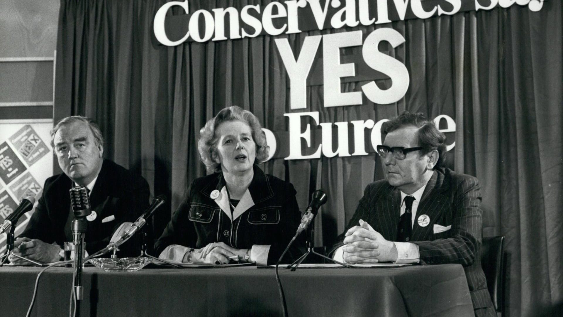 Bevor sie Premierministerin wurde, setzte sich Margaret Thatcher als Parteivorsitzende der Tories für den Eintritt der Briten in die EWG ein.