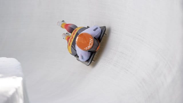 Holte ihren dritten Sieg im Skeleton-Weltcup: Tina Hermann im Eiskanal.
