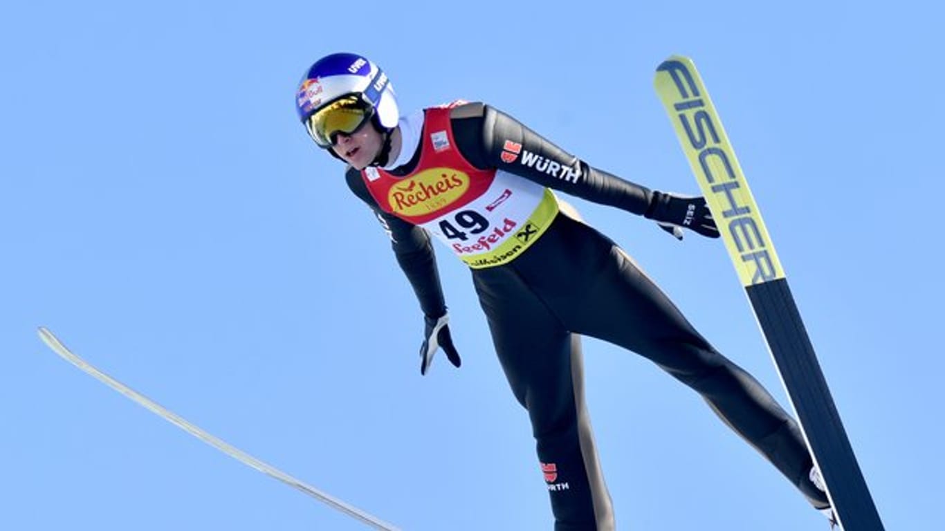 Zeigte sich beim Skispringen deutlich verbessert und wurde in Seefeld Zweiter: Vinzenz Geiger.