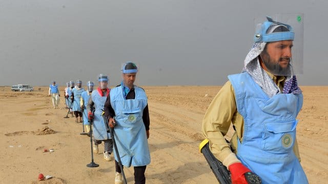 Minenräumaktion in Afghanistan im März 2018.