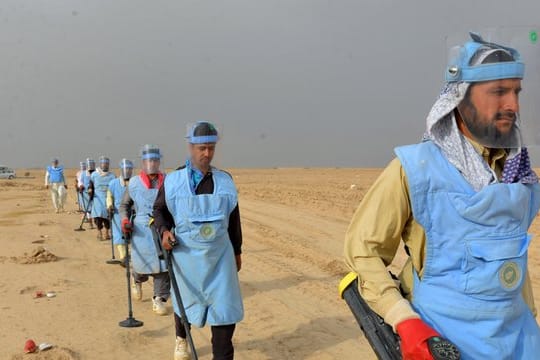 Minenräumaktion in Afghanistan im März 2018.