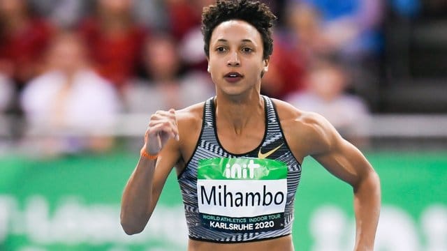 Ist vor dem Weitsprung beim Meeting in Karlsruhe noch im Sprint über 60 Meter angetreten: Malaika Mihambo.