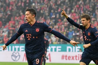 Robert Lewandowski schoss die Bayern in Mainz in Führung.