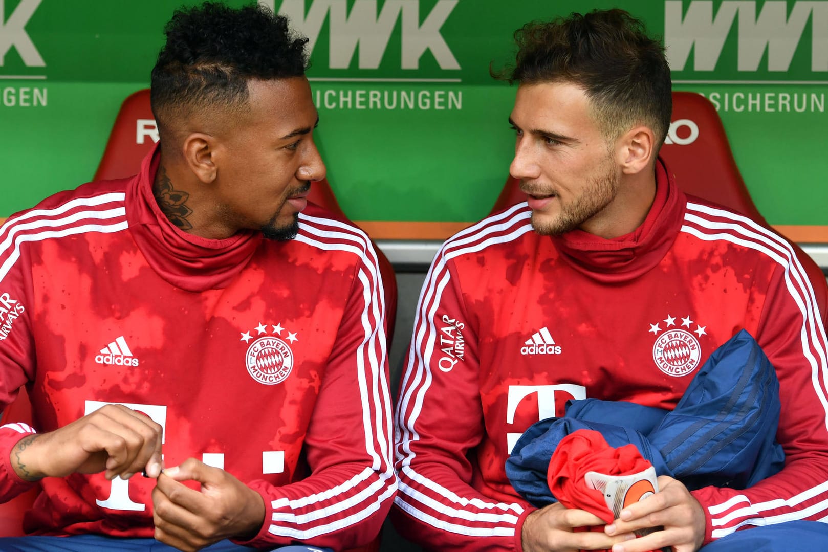 Haben sich längst wieder versöhnt: Jerome Boateng (l.) und Leon Goretzka.