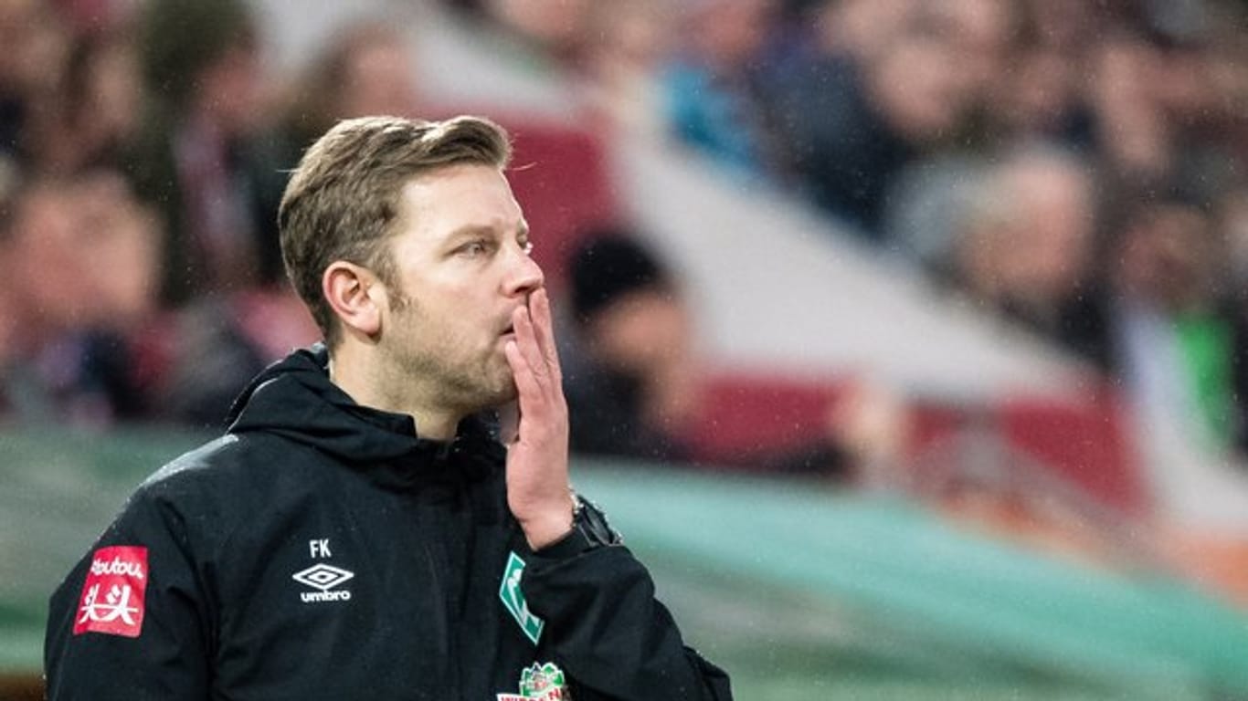Werders Trainer Florian Kohfeldt versucht trotz sportlicher Misserfolge souverän zu bleiben.