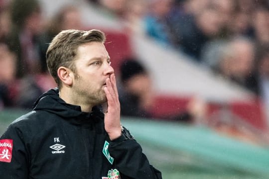 Werders Trainer Florian Kohfeldt versucht trotz sportlicher Misserfolge souverän zu bleiben.