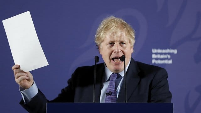 Boris Johnson präsentiert die britischen Eckpunkten für die Verhandlungen mit der EU.