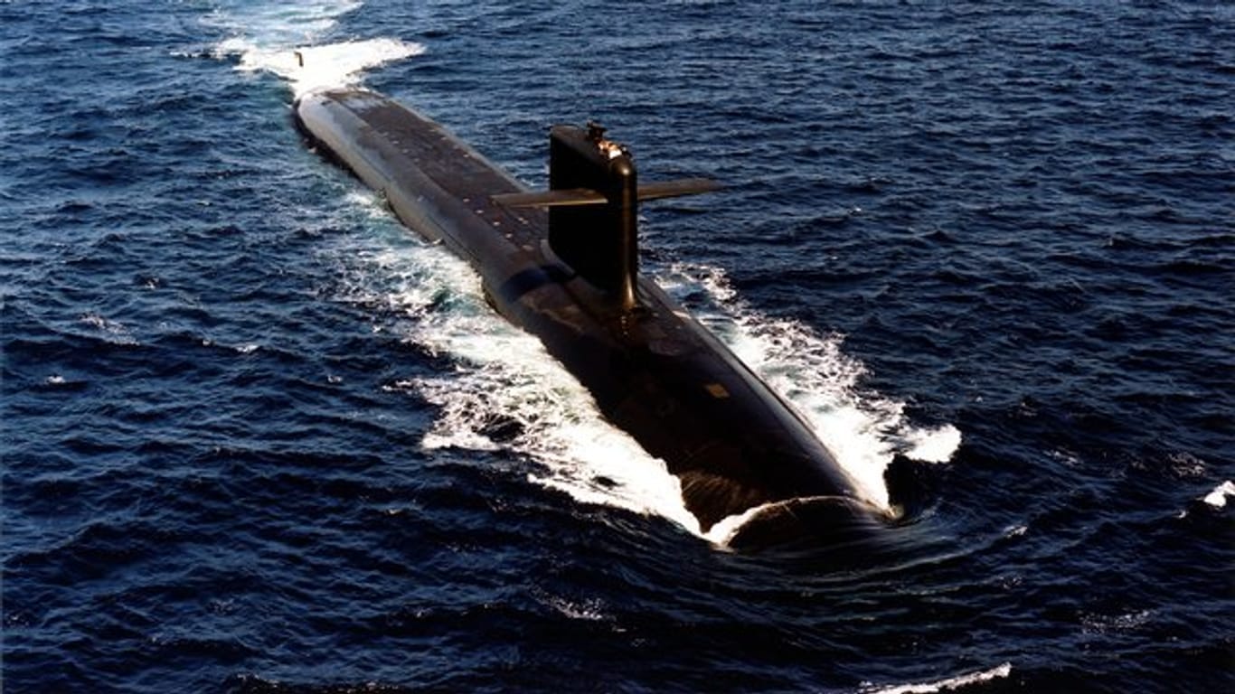 Das Archivfoto zeigt ein französisches Atom-U-Boot.